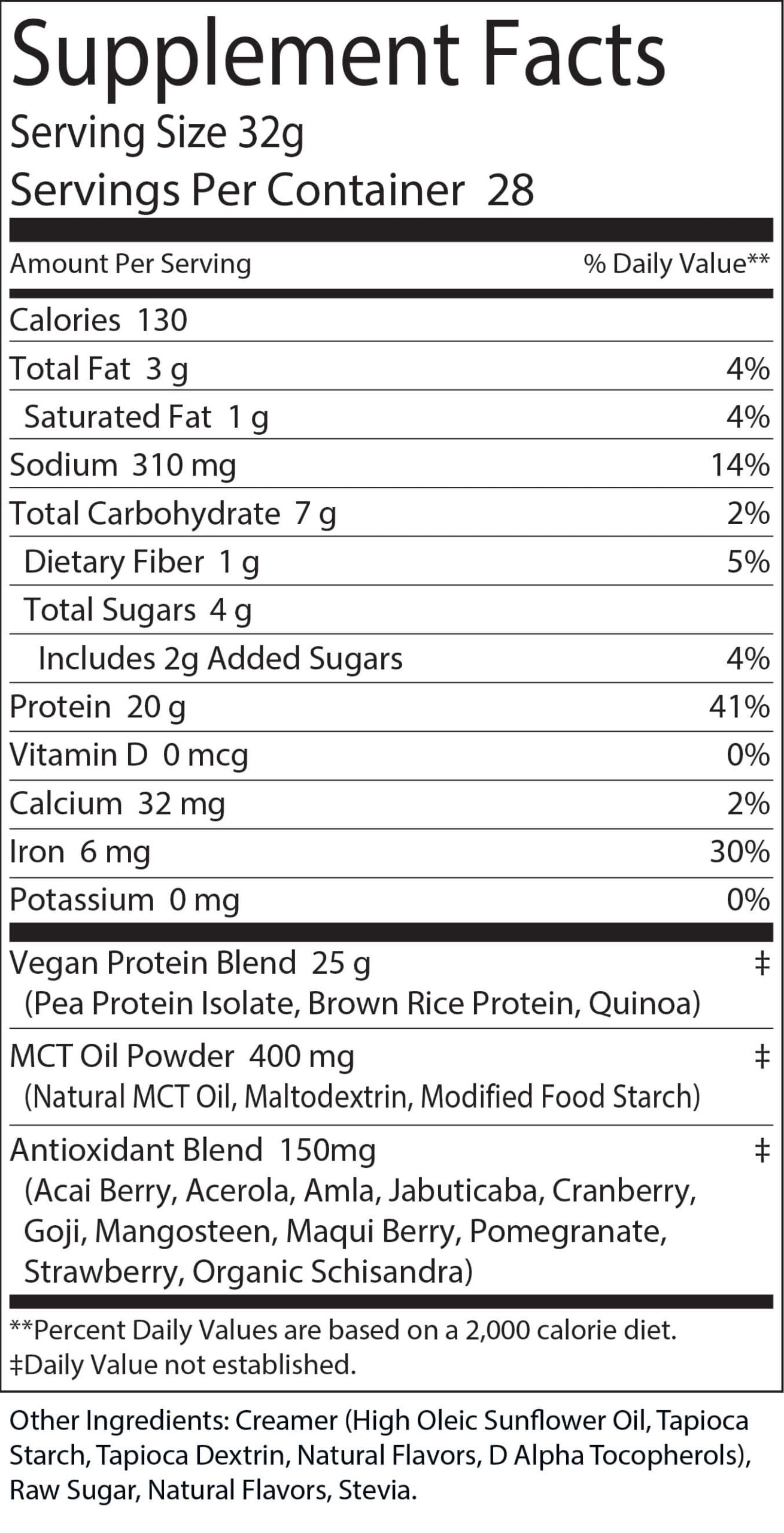 VANILLA MILK SHAKE NATURAL FLAVOR VEGAN PROTEIN