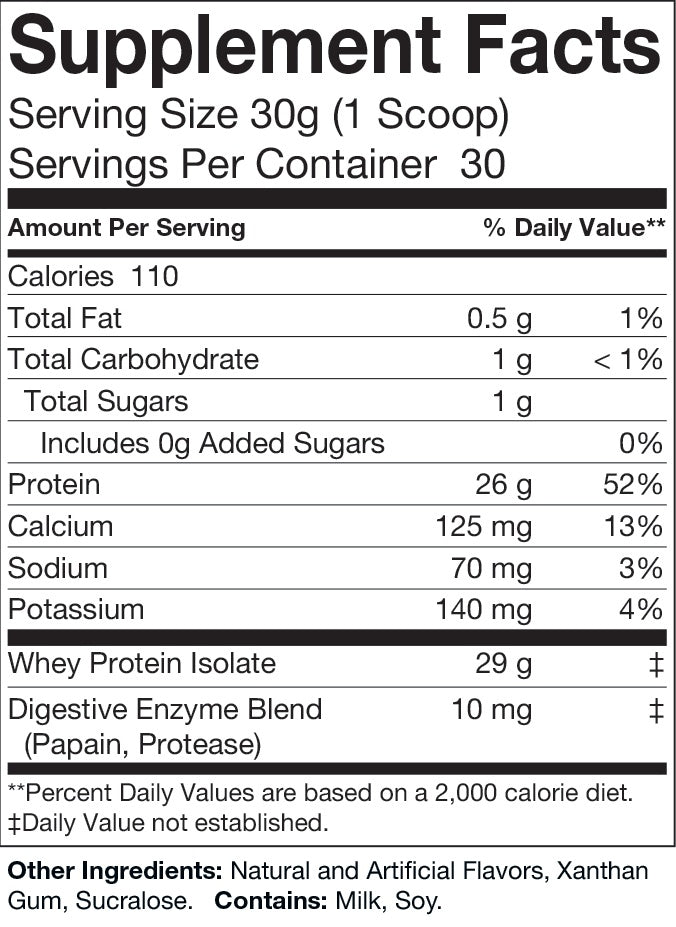VANILLA MILKSHAKE NATURAL FLAVOR ISOLATE