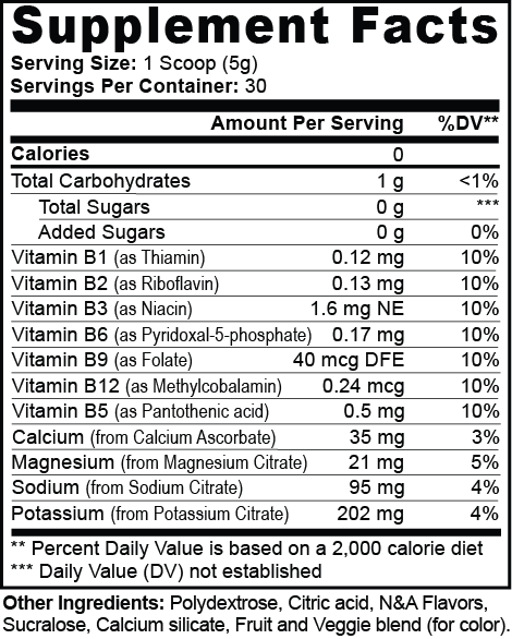 Hydration Fuel - Multivitamin Electrolytes w/Zero Sugar 5.78oz