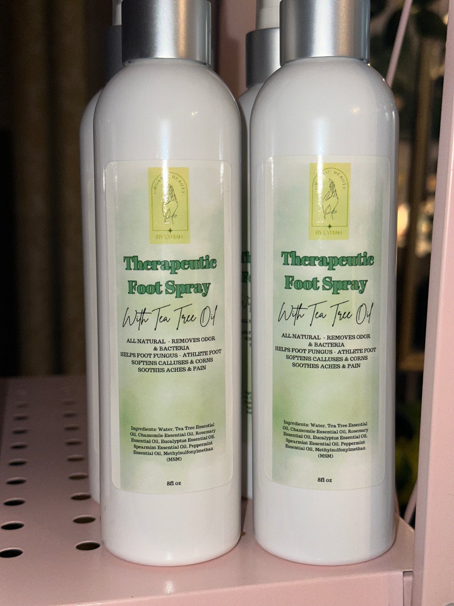 Tea Tree Oil Foot Spray - 8oz - Helps Treat Nail Fungus